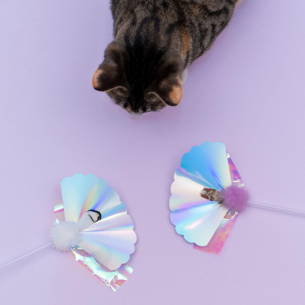 쥬아펫 반달무지개 고양이 장난감