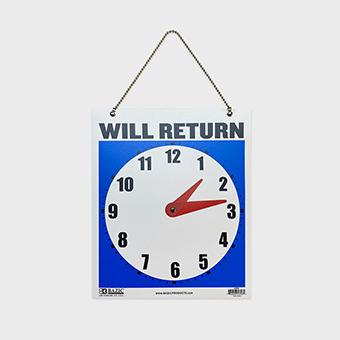 BAZIC plastic return sign