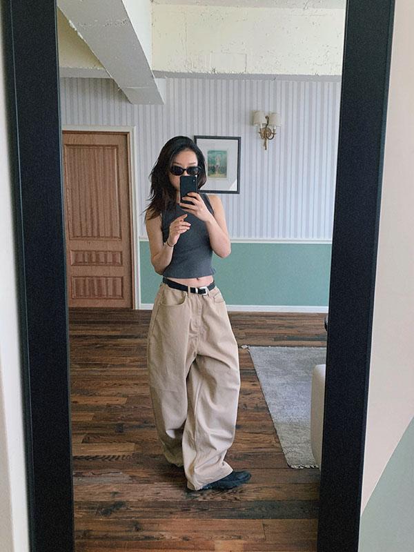 블렘토 Big Wide Cotton Pants