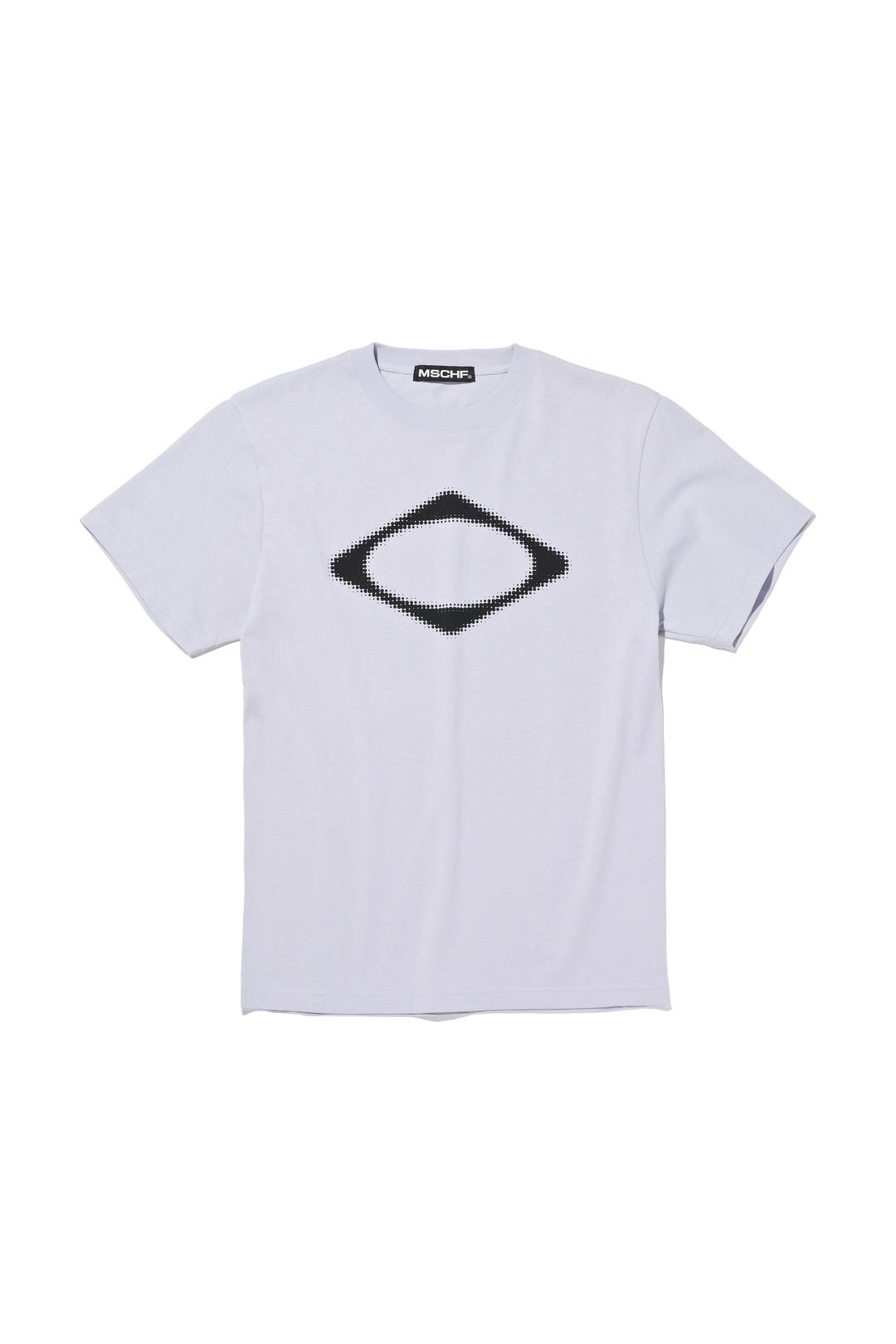 RHOMBUS BLUR T-SHIRTS_LIGHT BLUE GREY