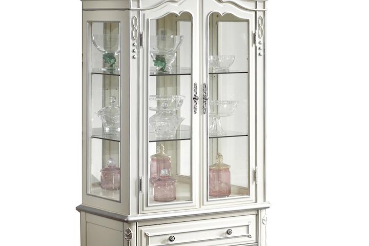 자작나무 원목 엔틱 3단 유리 진열장 장식장(760)