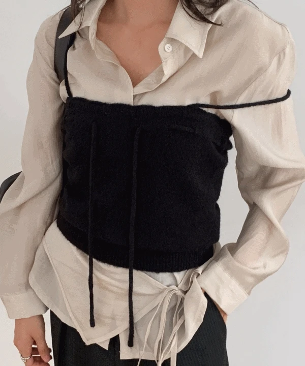 [하객룩/격식룩] 모헤르 알파카 울 가을 니트 뷔스티에 3 color 가을하객룩