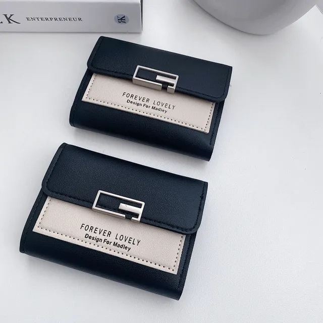 블랙로고 반지갑 / 카드지갑 카드슬롯 여성지갑 학생 심플