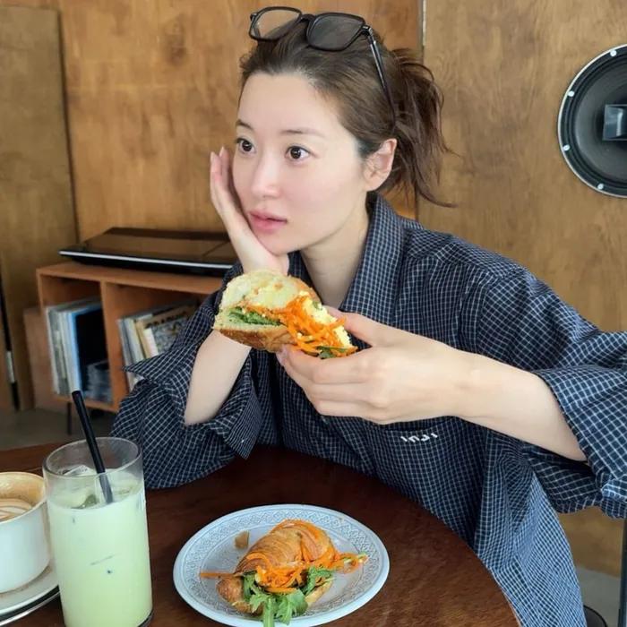 Check Oversized Shirt 네이비