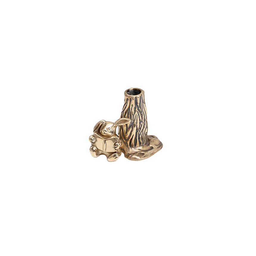 Rabbit tree candle holder