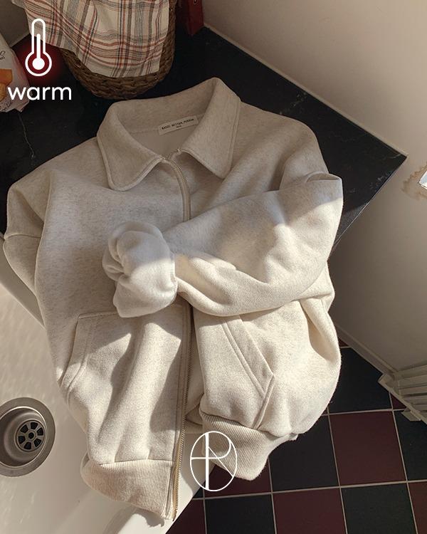 퓨어다 [1만장돌파][MADE] 워터리 양기모 투웨이 카라 집업