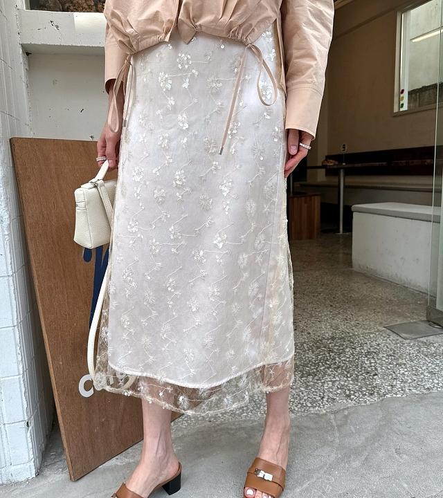 비즈 SK(라이트베이지,블랙) S