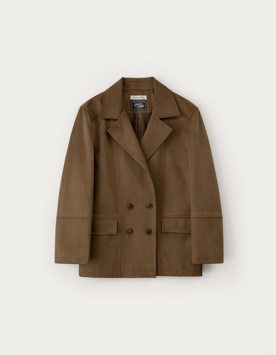 Rust Suede Jacket - Brown