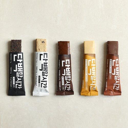 [1+1+1] 고단백 통곡물바 단백할시간 5종