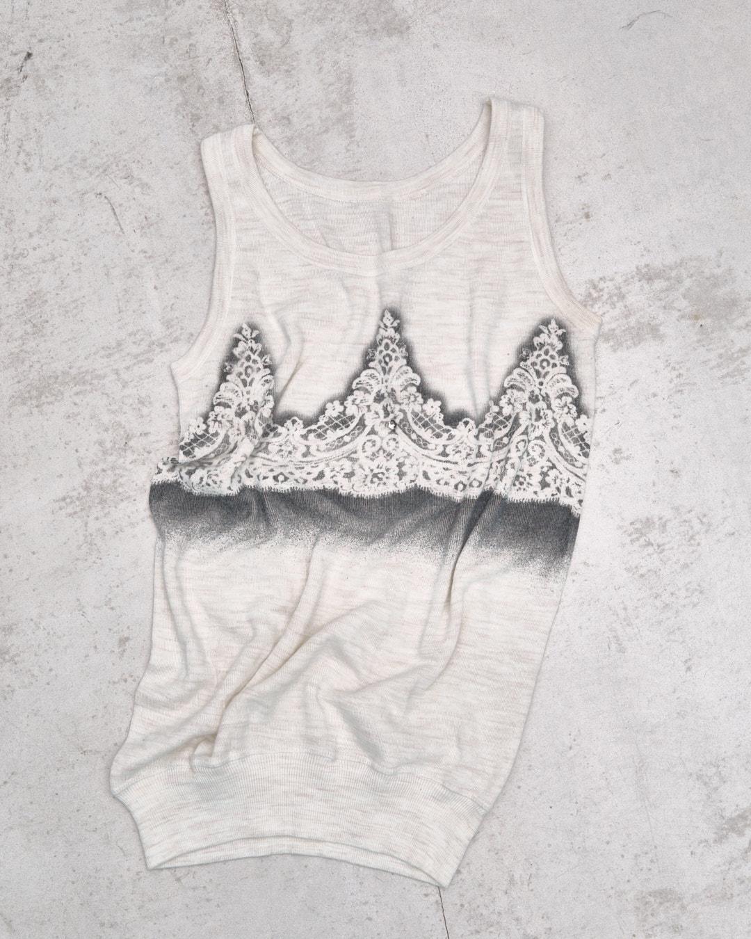 TROMPE L’OEIL KNITTED TOP - Anemonia