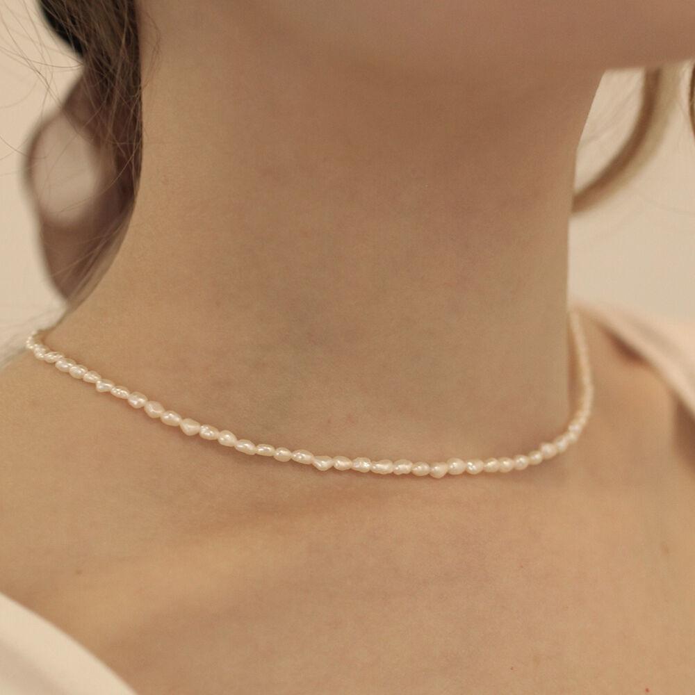 [에이핑크 남주 착용] LV039 Classic freshwater pearl necklace.