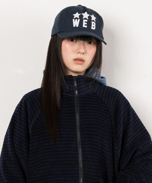 트리플 스타 웹 캡 - 네이비