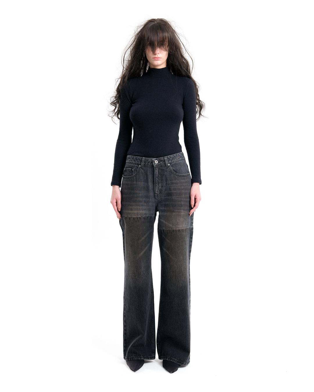 (EMMA) STRANGE DENIM PANTS - 0 / WASHED GREY