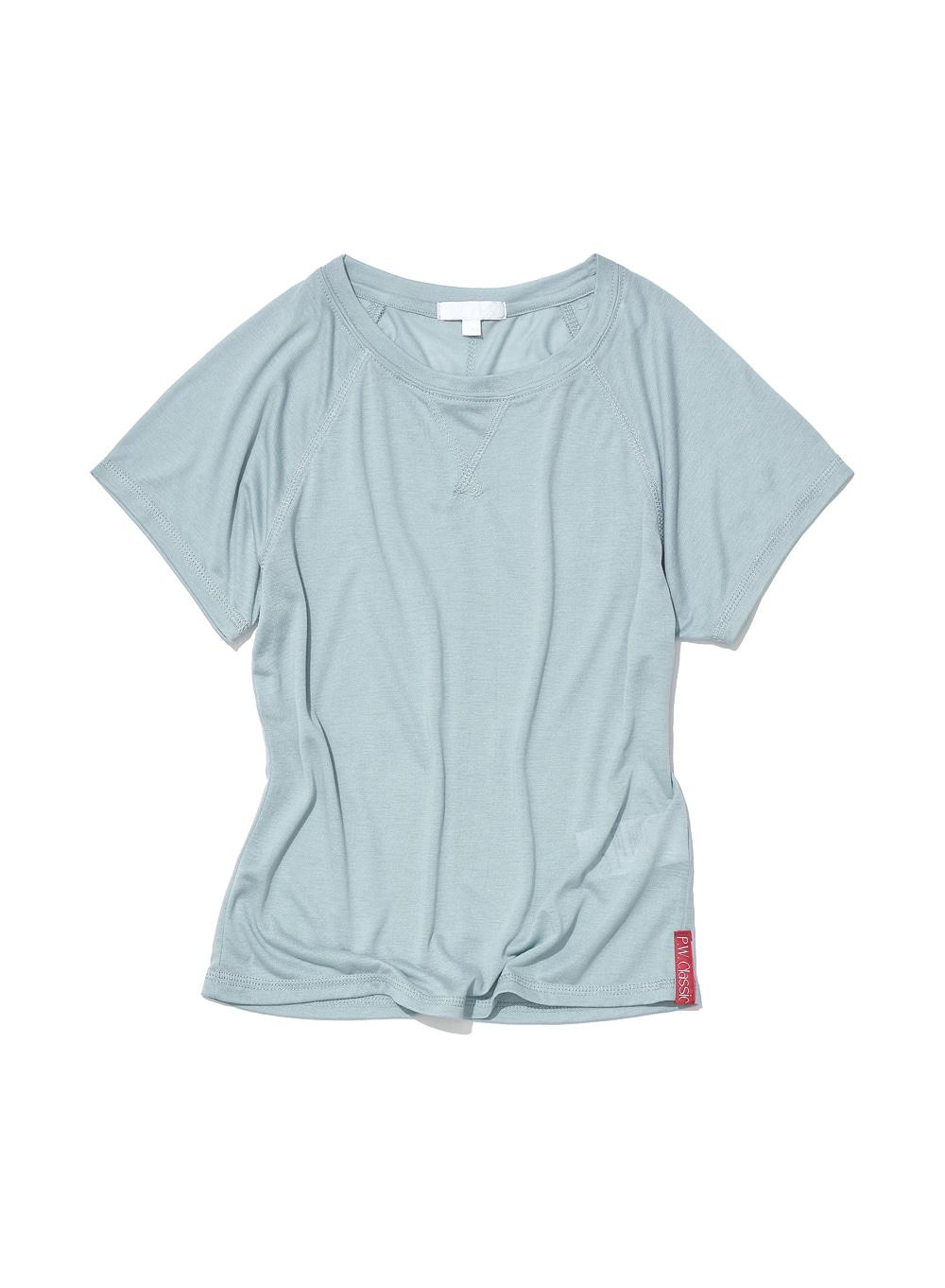 [WOMEN] PWC SHEER RAGLAN STITCH SHORT SLEEVE TEE_MINT