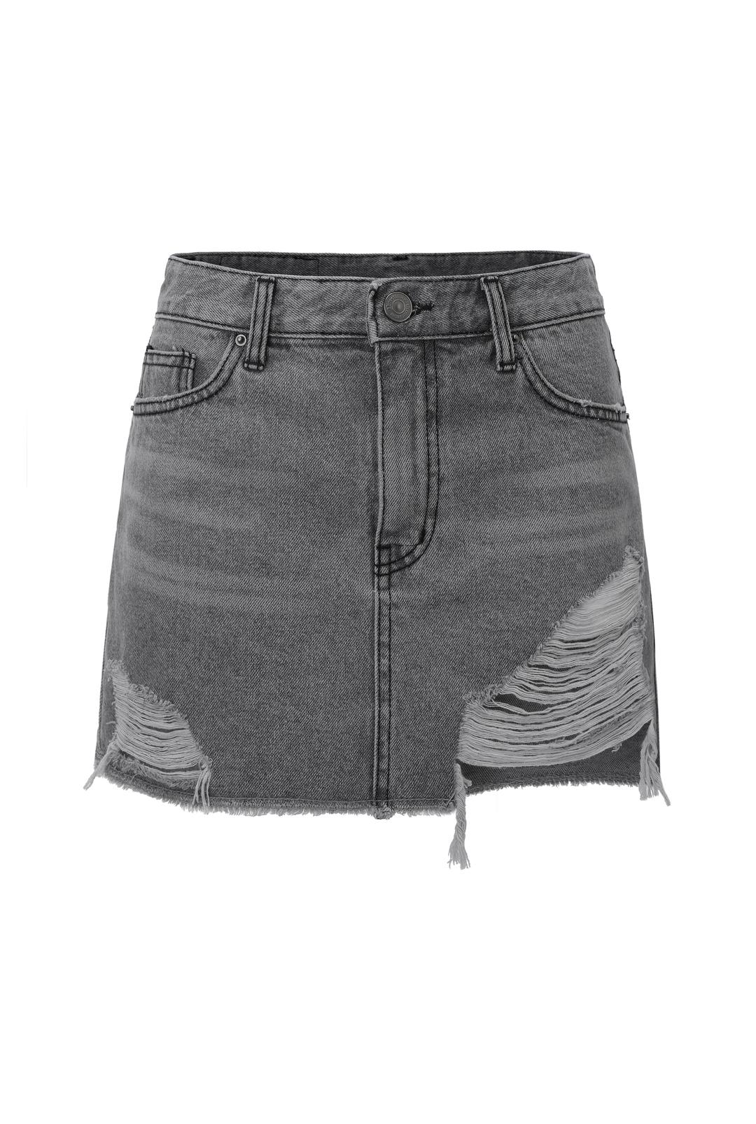 쓰리타임즈 5533 Distressed denim skirt