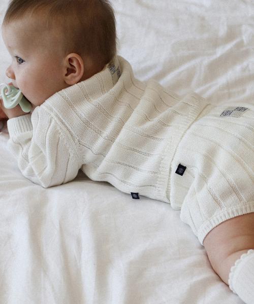 [BABY]루스트 니트 셋업 아이보리