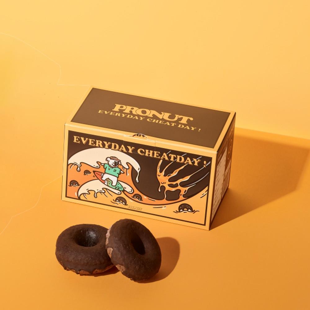 [box] 프로넛 프로틴 도넛 카카오 밀가루없는 단백질 빵 식사대용 건강한 간식 글루텐프리