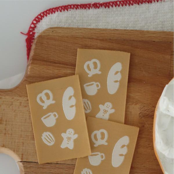 Bread Label - Orange Brown (3ea) 🥨