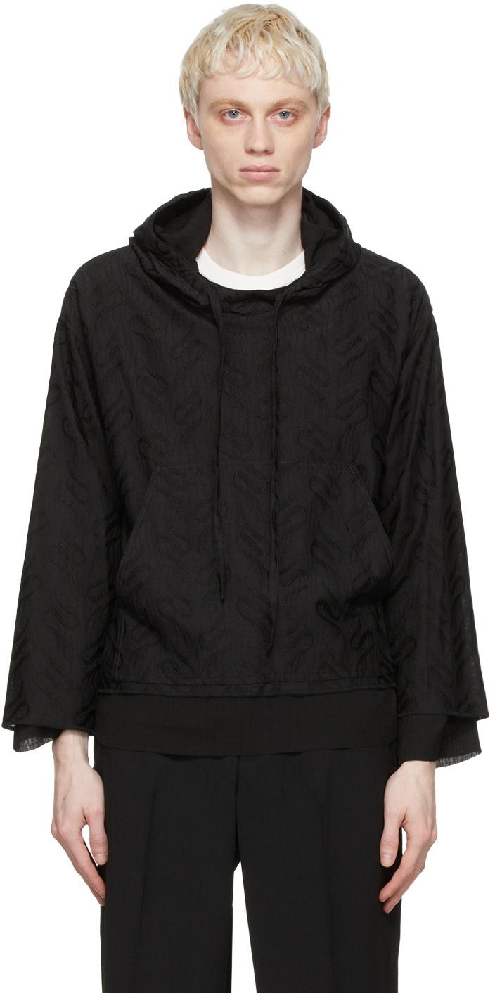 Sasquatchfabrix. Black Cotton Hoodie