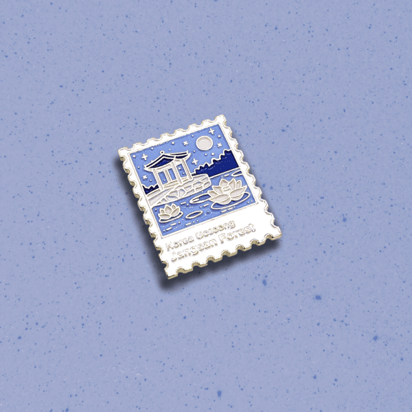 Korea stamp pins: goseong 한국여행 고성 핀 뱃지