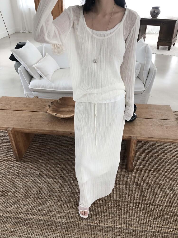 오솔 BINCH SKIRT (3COLOR)