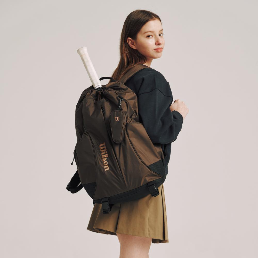 드로우스트링 백팩 V2 그리드 - OS / 브라운