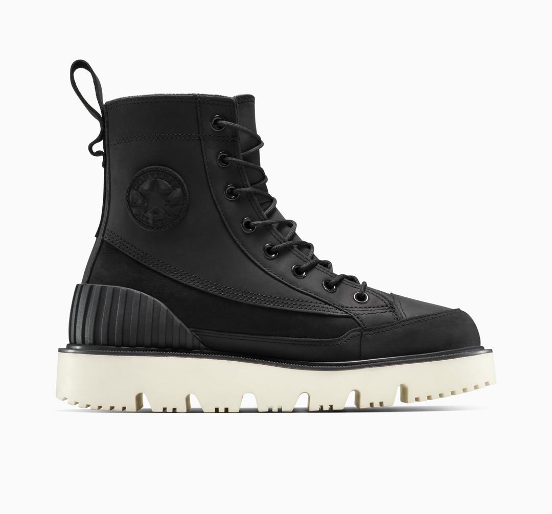 척 70 러기드 부츠 워터프루프 레더 블랙