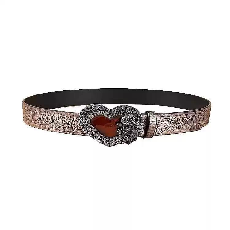 Dark Rock Heart Belt