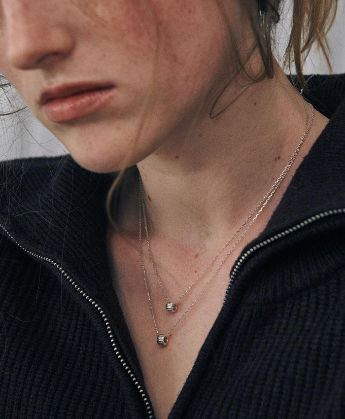 [925 silver] Un.silver.215 / tier necklace