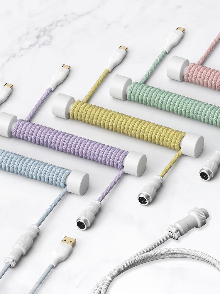 C타입 키보드 항공 코일 케이블 홀더 세트 클래식