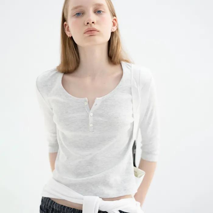 [18th] Zoe cotton t-shirt_melange