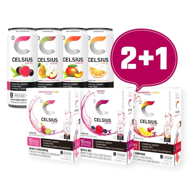 [2+1] 셀시어스 다이어트 에너지 비타민 피트니스 드링크(RTD 24캔 OTG10스틱中선택)