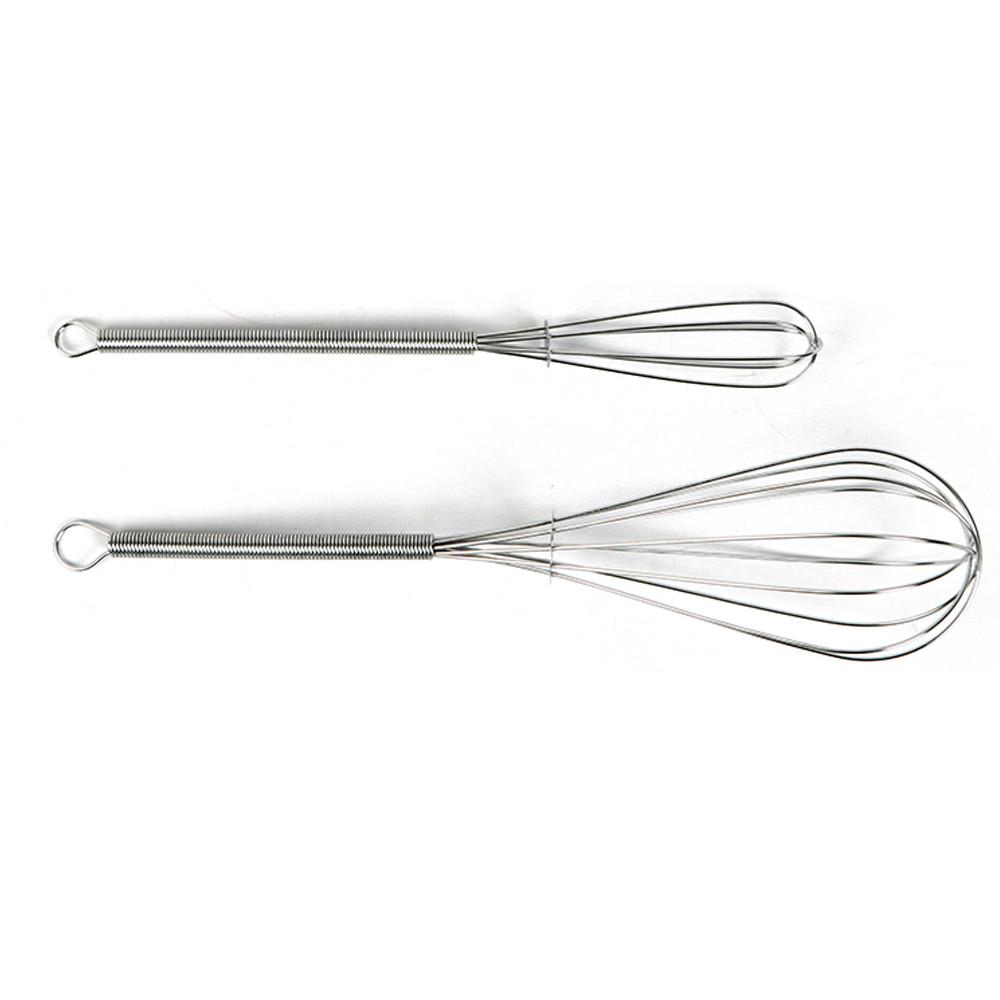 스텐미니거품기 2종세트 (홈베이킹도구 제과제빵 휘핑 머랭 다용도 쿠킹플러스)