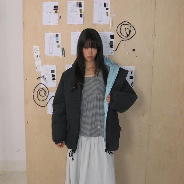 [2차 1/9 출고예정] PUFFY THINSULATE REVERSIBLE JUMPER (NAVY & SKY BLUE)