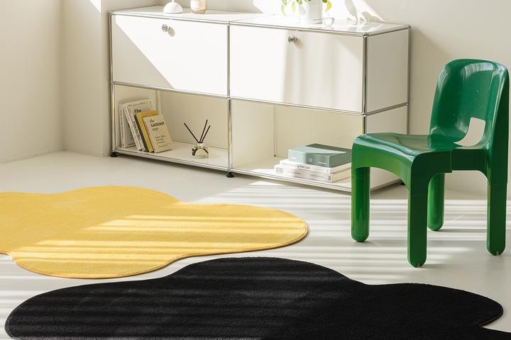 스카이 구름 비정형 러그 워셔블 거실 카페트 3size 3color