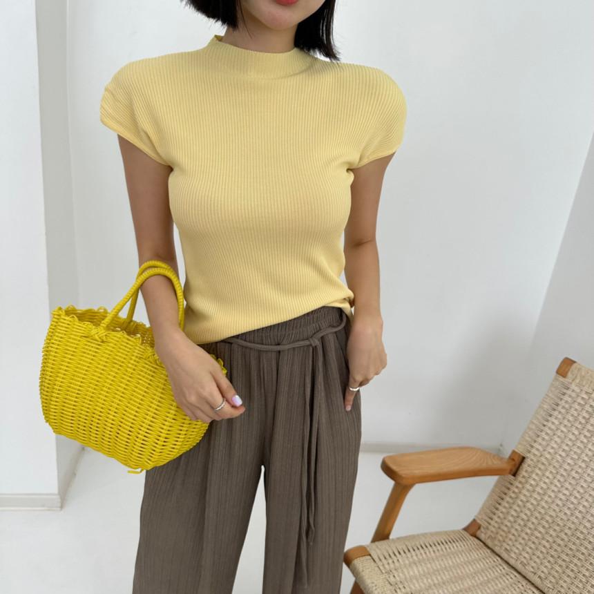 8color 캡소매 골지