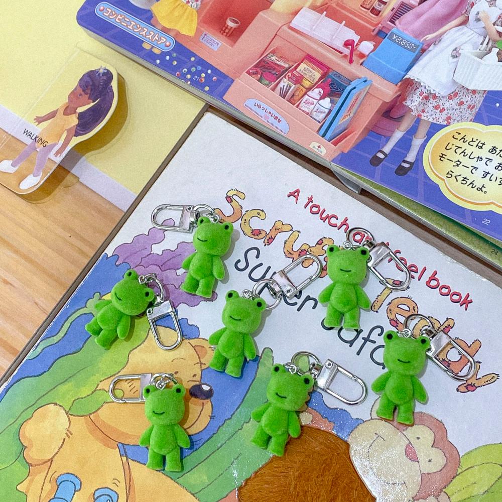 [수집수집] 플러피 개구리 키링