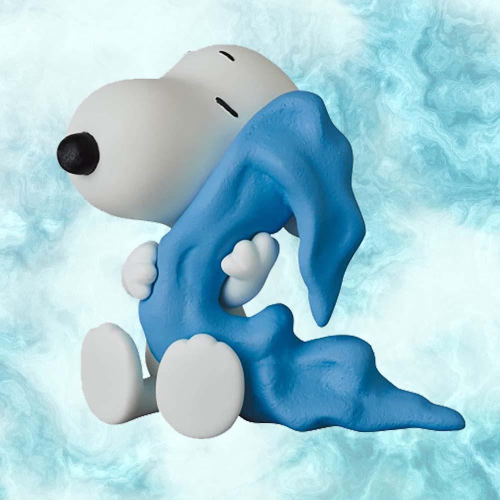 스누피 피너츠 시리즈 12 50's 라이너스 플랭킷을 든 스누피 피규어 UDF No.621