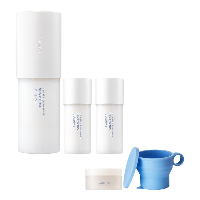 라네즈 크림스킨 170ml+크림스킨100ml+실리콘 컵+패드50매 증정