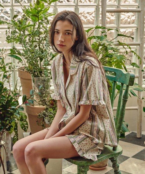 울랄라파자마(ULLALA PAJAMAS)  마레 반팔 여성페어 크림(40수) - 사이즈 & 후기 | 무신사