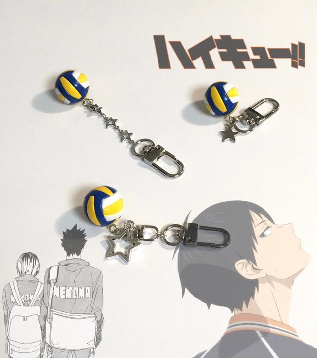키라키링 하이큐! 배구공 스타 키링 volleyball star keyring