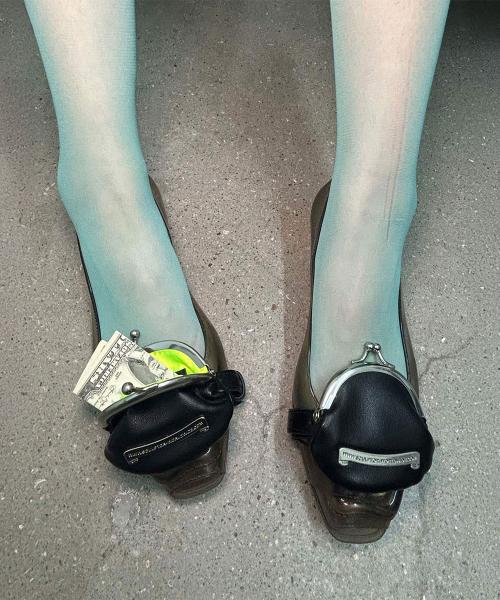 I Shell Coin Purse Matte Black