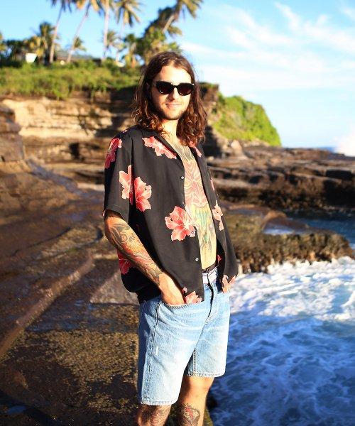 RED FLOWER HAWAIIAN SHIRT