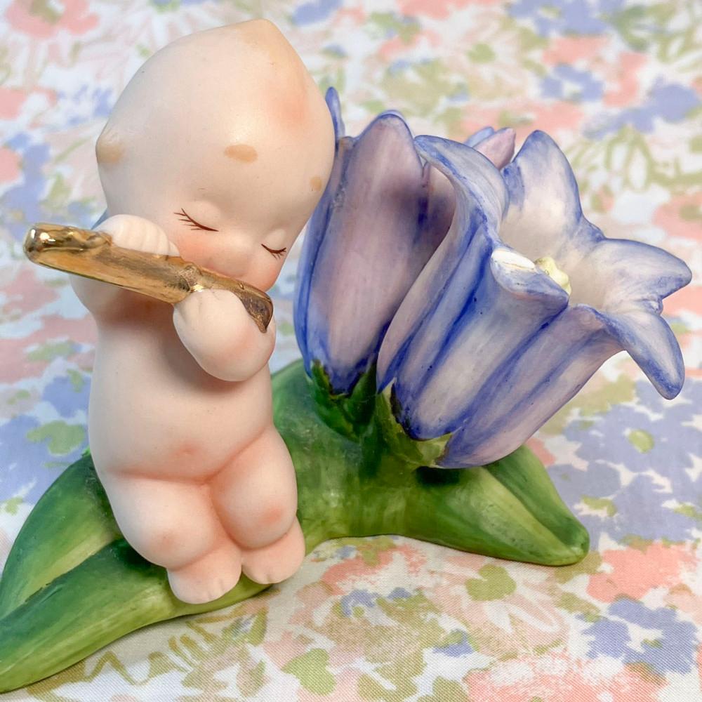 [Kewpie] 로즈 오닐 피리 부는 큐피 도자기 장식인형