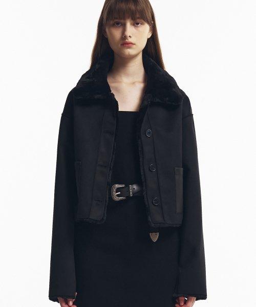 Reversible Suede Mustang in Black