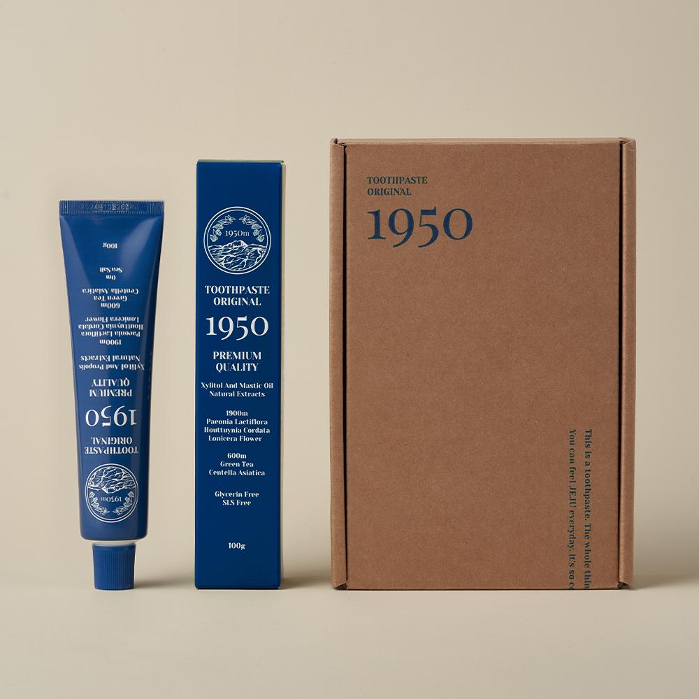[오가닉 치약] 제주의 자연을 담은 치약 1950 미네랄솔트 블루 3개 세트