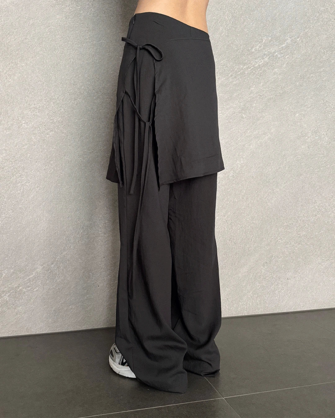 랩 스커트 팬츠