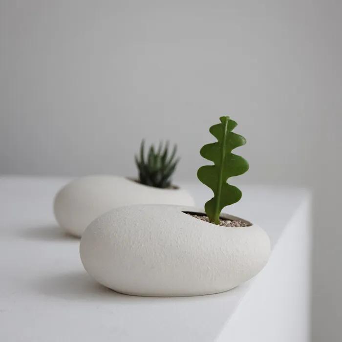 피쉬본 조약돌 화분세트