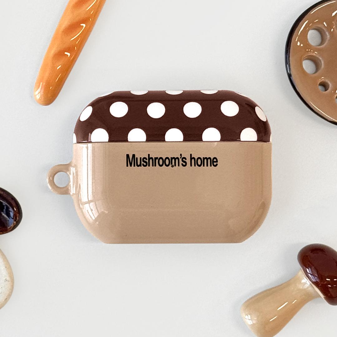 mushroom airpods case (brown)