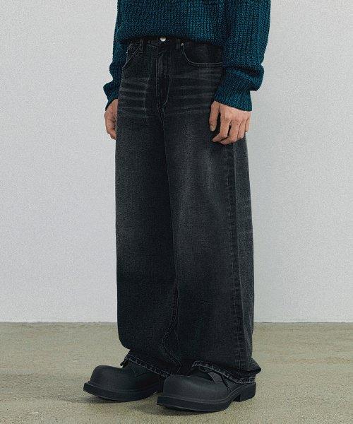 리자드 데님팬츠 (흑청)